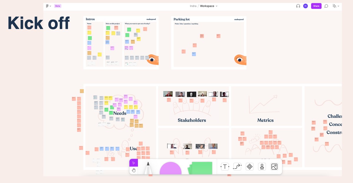 The kick-off FigJam board