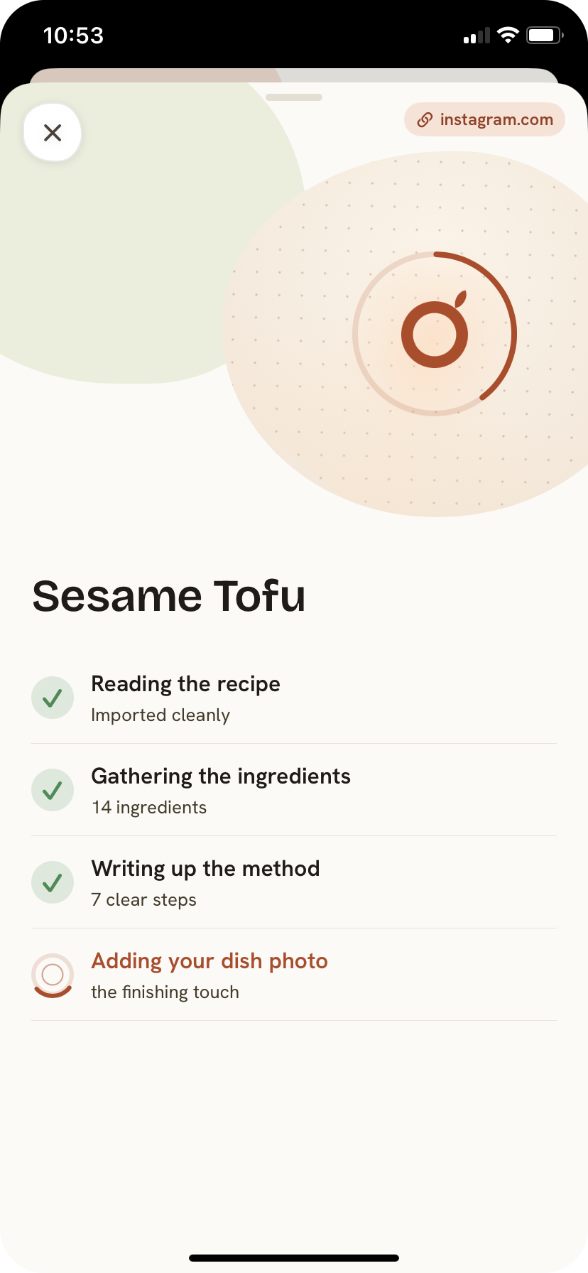 Olive reading the recipe, gathering the ingredients and writing up the method
